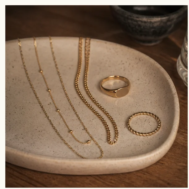 Accessories shown in an everyday ownership context