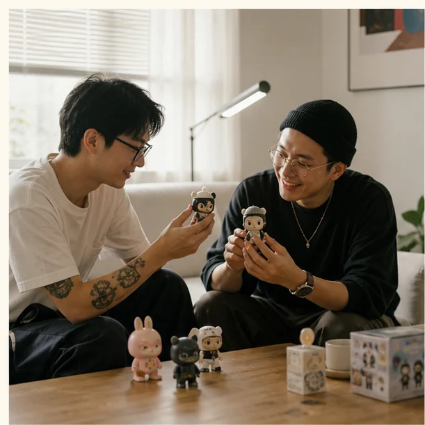 Real-life designer toys scene illustrating Art Toy Gifts for Design Lovers Who Are Not Collectors Yet