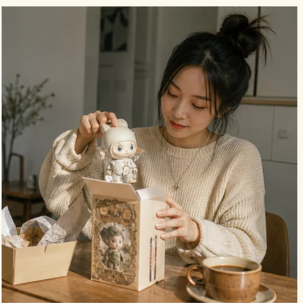 Detailed designer toys product and material view