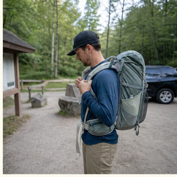 Outdoor Gear shown in an everyday ownership context