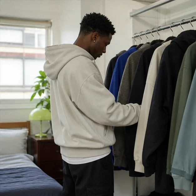 Streetwear editorial scene for Relaxed Trousers for the Daily Commute