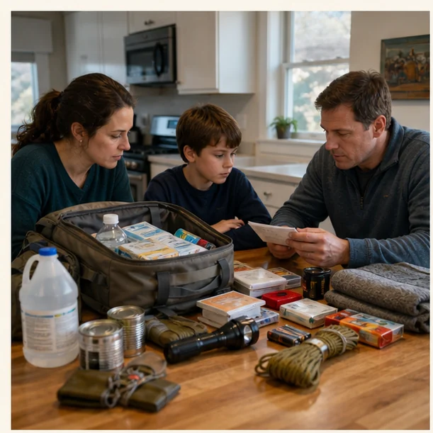 Survival Gear editorial scene for First-Aid Kits for Weekend Outdoors